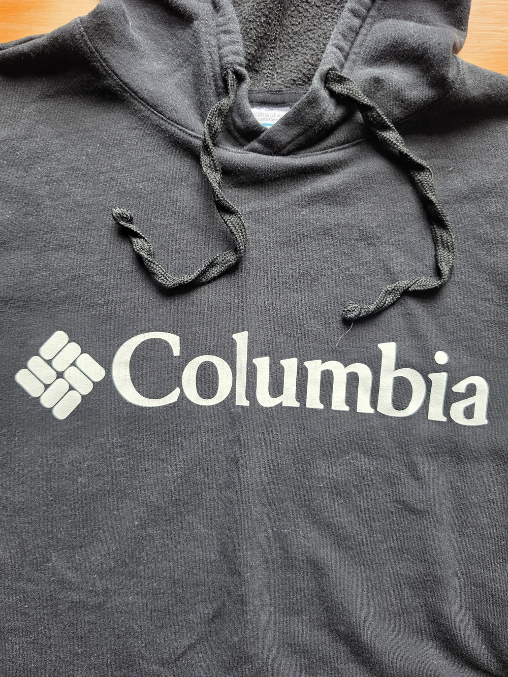 Columbia Black Pullover Hoodie with White Logo - Picture 5 of 5